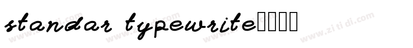 standar typewrite字体转换
